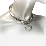 Metal Hard - BDSM-Halskette mit Ring 18 cm