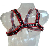 Leather Body - Kettenharness Iii Schwarz/Rot