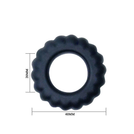 Baile - Titan Cockring Schwarz 2 cm