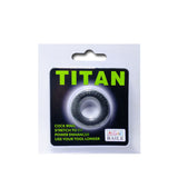 Baile - Titan Cockring Schwarz Grün 2 cm
