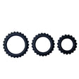 Baile - Titan Set 3stk Cockring Schwarz 2.8 + 2.4 + 1.9 cm