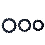 Baile - Titan Set 3stk Cockring Schwarz 2.8 + 2.4 + 1.9 cm