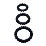 Baile - Titan Set 3stk Cockring Schwarz 2.8 + 2.4 + 1.9 cm
