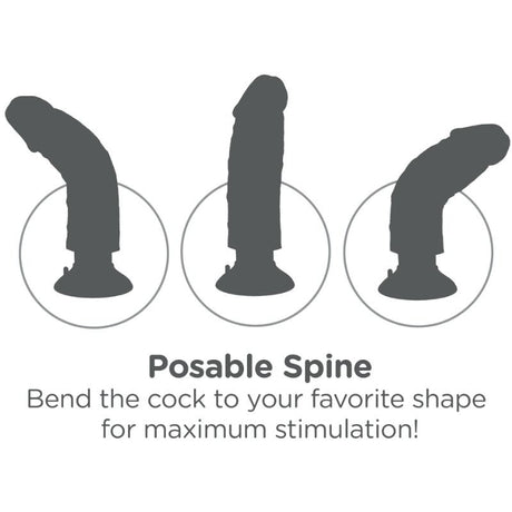 King Cock - Vibratordildo 15.24 cm Natürlich