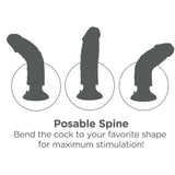 King Cock - Vibrierender Dildo mit Hoden 20.3 cm Natur