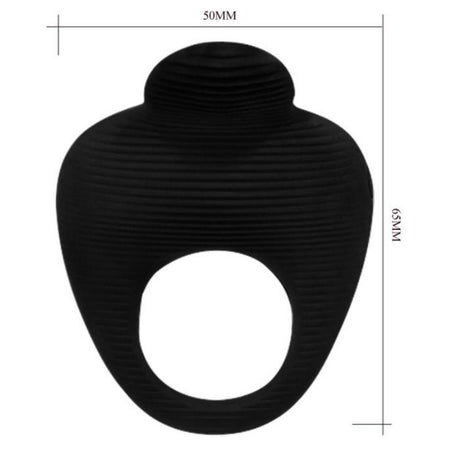 Penisring Thimble Vibratorring Schwarz.3