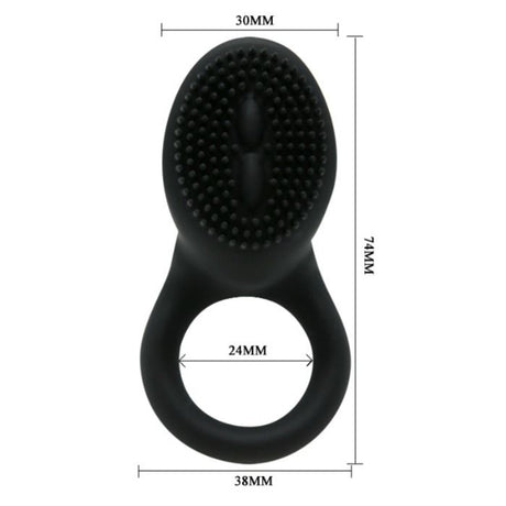 Penisring Cobra Vibratorring Schwarz Ø 2,4 cm.4