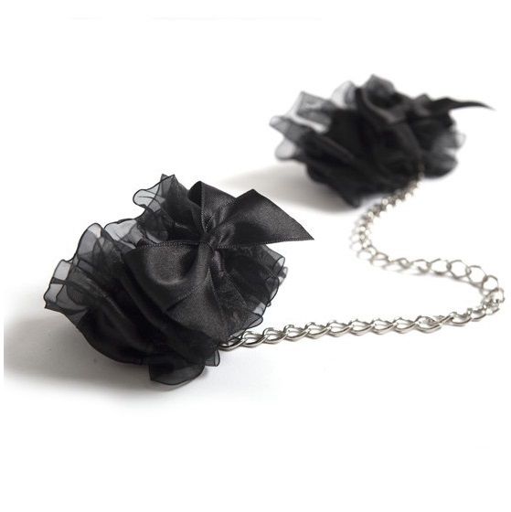 Bijoux - Indiscrets Frou Frou Organza-Handschellen