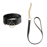 Bijoux Indiscrets Maze - Schwarze Halskette mit Riemen