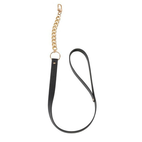 Fetisch-Toy Indiscrets Maze Schwarze Halskette mit Riemen.4