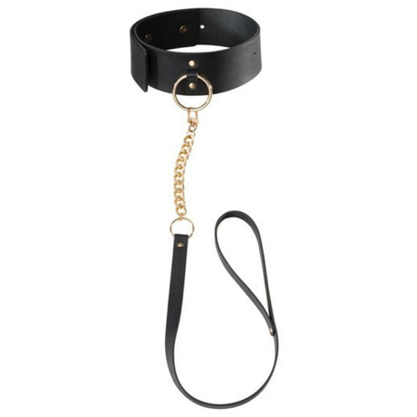 Fetisch-Toy Indiscrets Maze Schwarze Halskette mit Riemen