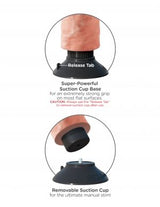 KING COCK - VIBRATORDILDO 20.32 CM NATÜRLICH