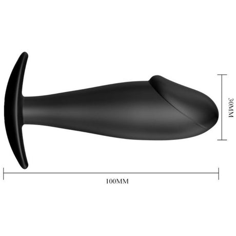 Pretty Love - Anal Plug Silikon Penisform Schwarz
