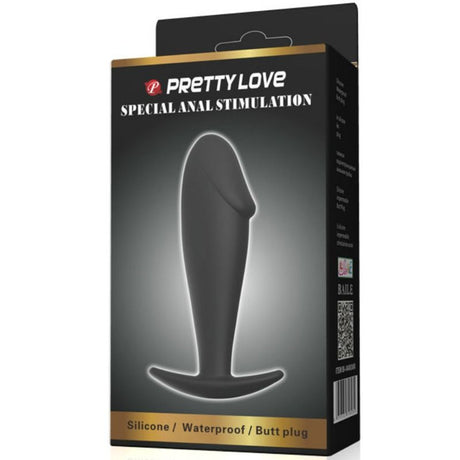 Pretty Love - Anal Plug Silikon Penisform Schwarz