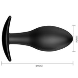 Pretty Love - Anal Plug Silikonanker 8.5 cm Schwarz