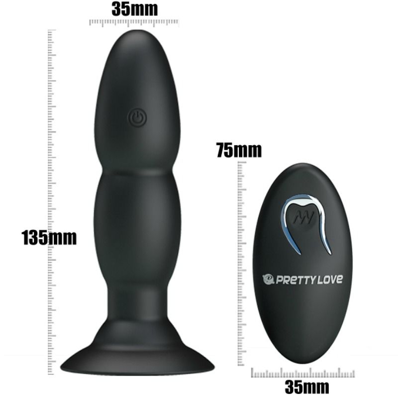 Pretty Love - Plug Vibrator und Rotation Durch Fernbedienung