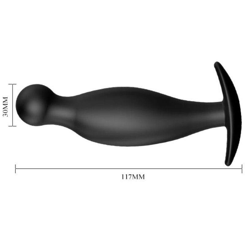 Pretty Love - Silikon Analplug 11.7 cm Schwarz