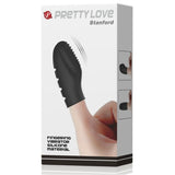 Pretty Love - Flirtation Stanford Schwarzer Vibrationsfingerhülle