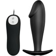 Pretty Love - Silikon Anal Plug Penis Form und 12 Vibrationsmodi Schwarz