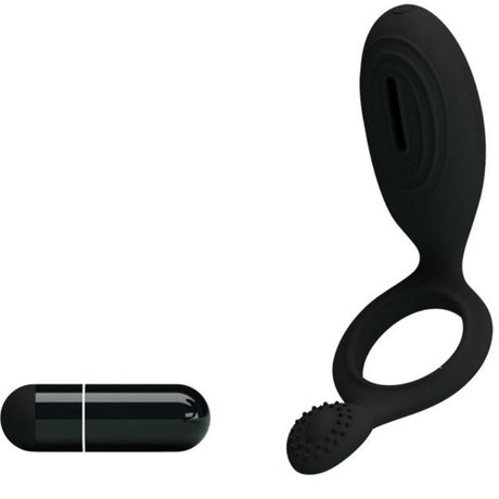 Penisring Ethel Vibrationsring mit Stimulator Schwarz