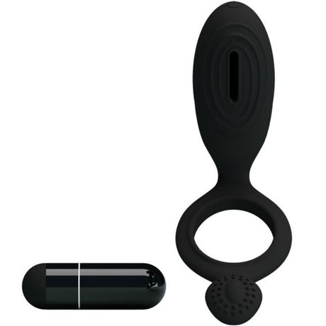 Penisring Ethel Vibrationsring mit Stimulator Schwarz.2