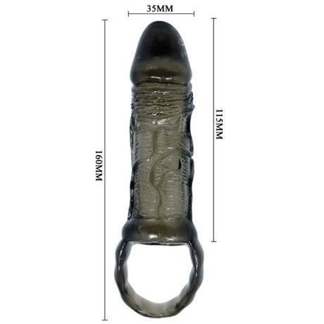 Strap-on Penisverlngerungshülle mit Gurt für Hoden 11,5 cm.5