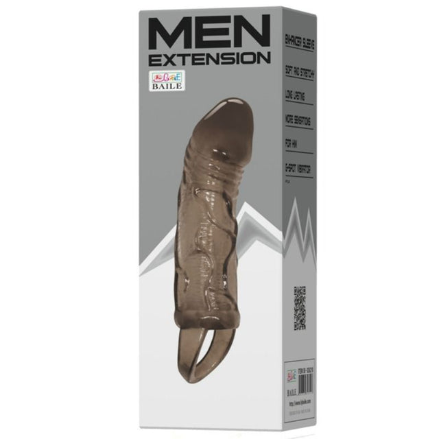 Baile - Penis Extender Cover mit Gurt für Hoden Schwarz 13.5 cm