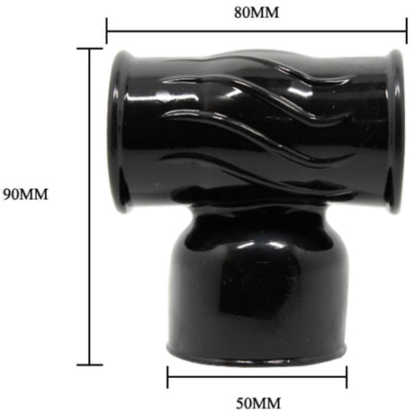 Vibrator Auswechselbarer Powerkopf für Männliches Schwarz.3