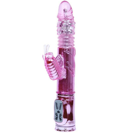 Vibrator Wiederaufladbarer mit Rotation und Pochenden Schmetterlingsstimulator