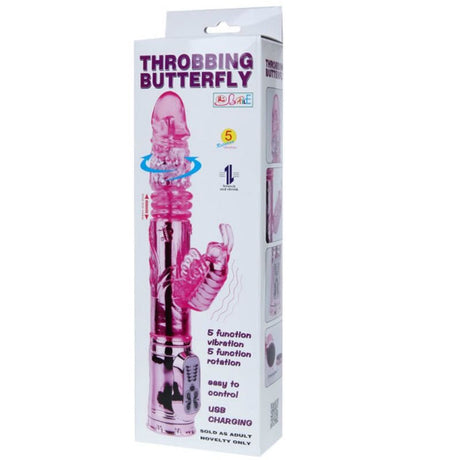 Vibrator Wiederaufladbarer mit Rotation und Pochenden Schmetterlingsstimulator.8
