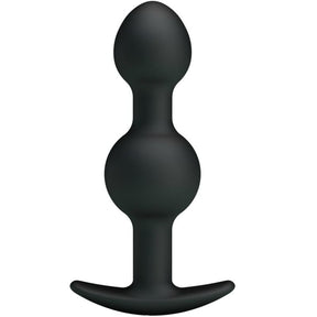Pretty Love - Silikon Analkugeln mit Spezieller Stimulation 10.3 cm Schwarz