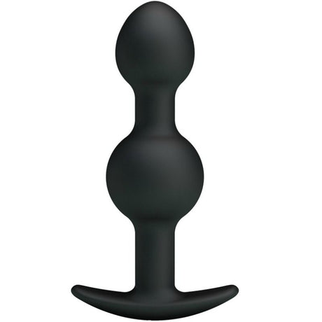 Pretty Love - Silikon Analkugeln mit Spezieller Stimulation 10.3 cm Schwarz