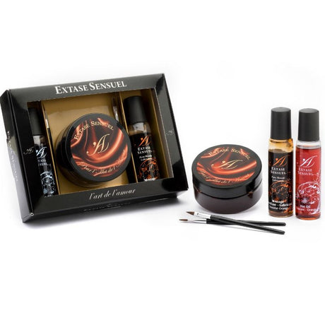 Massageöl Extase Sensual Schokoladen-Aphrodisiakum Truhe Set 50 ml