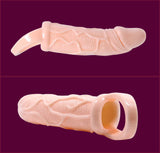 Baile - Penisverlngerungshülle mit Vibration und Gurt für Hoden 13.5 cm
