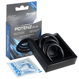 Joydivision Potenzduo - plus 3 Schwarze Ringe Satz - S, M, L