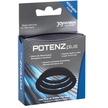 Penisring plus 3 Schwarze Ringe Satz S M L.2