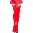 Leg Avenue - Hohe Nylon-Oberteile mit Roter Schleife, Eine Grösse