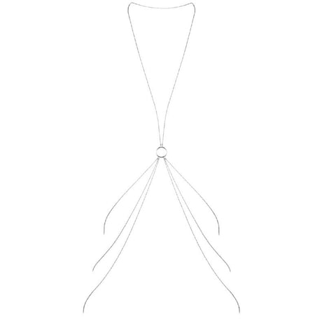 Dessous Metallketten für den Körper 8 Silber.1