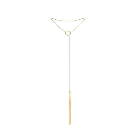 Dessous Metallkette mit Goldenen Fransen.1