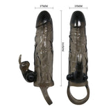 Baile - Brave Man Penisabdeckung mit Kaninchen Schwarz 16.5 cm