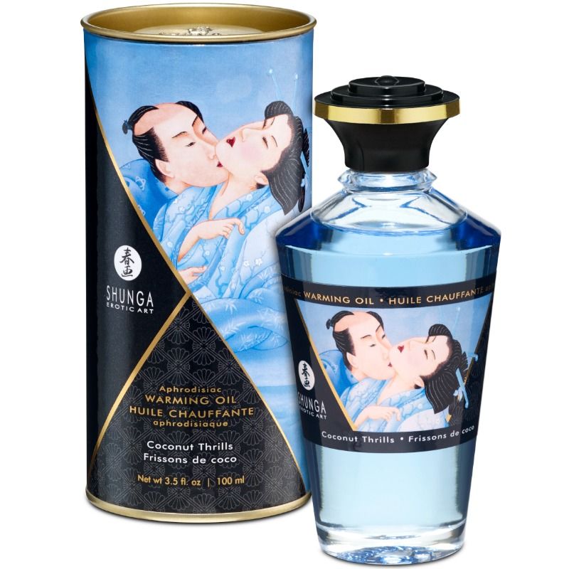 Shunga - Wärmeeffekt-Massageöl mit Kokosnussgeschmack 100 ml