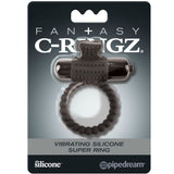 Fantasy C-Ringz - Schwarzer Vibrationsring aus Silikon