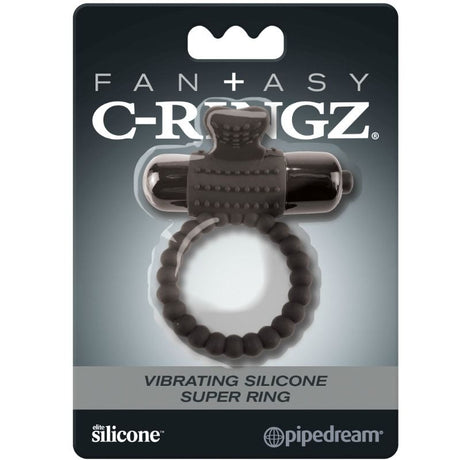 Penisring Schwarzer Vibrationsring aus Silikon Lila Ø 5,9 cm.2