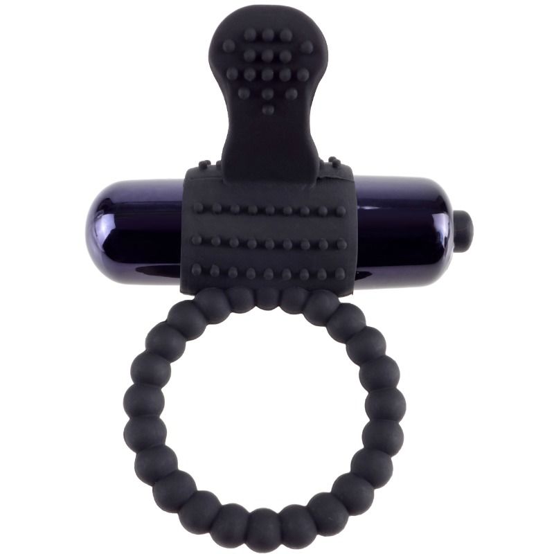 Fantasy C-Ringz - Schwarzer Vibrationsring aus Silikon