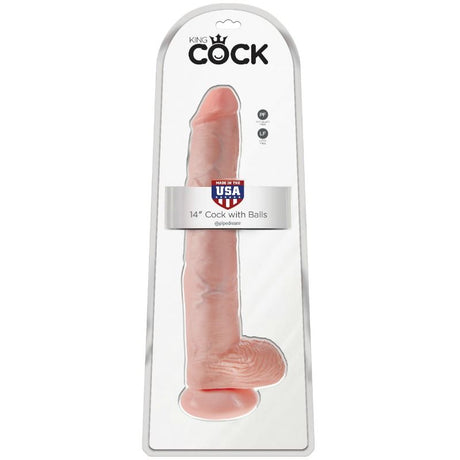 Realistischer Dildo Hahn mit Eier Fleisch Hautfarbe 12 x 2,39 cm.1