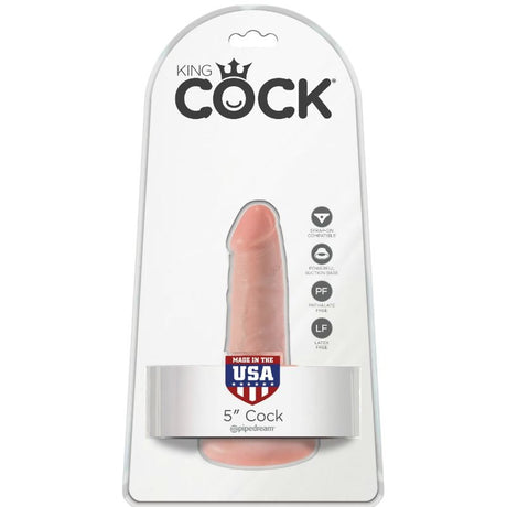 Realistischer Dildo Hahn mit Eier - Fleisch Hautfarbe 5 x 1,29 cm.3
