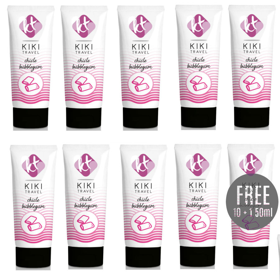 Kikí Travel - Gleitmittel mit Gum-Geschmack 50 ml 10 + 1 Kostenlos