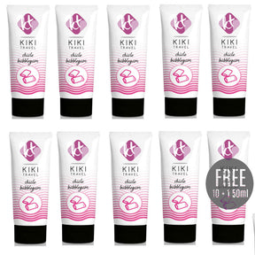 Kikí Travel - Gleitmittel mit Gum-Geschmack 50 ml 10 + 1 Kostenlos