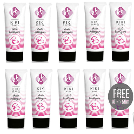 Kikí Travel - Gleitmittel mit Gum-Geschmack 50 ml 10 + 1 Kostenlos