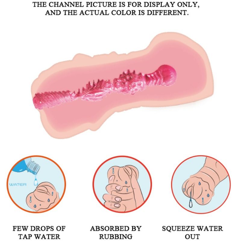 Crazy Bull - Water Skin Vagina Masturbador mit Vibrierenden Kugeln